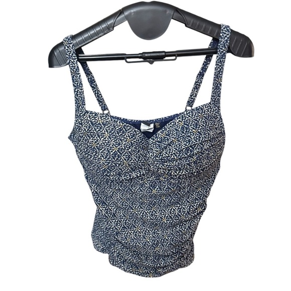 Nip Tuck Swim Tummy Control Tankini Size 10 Blue waist - Picture 1 of 4